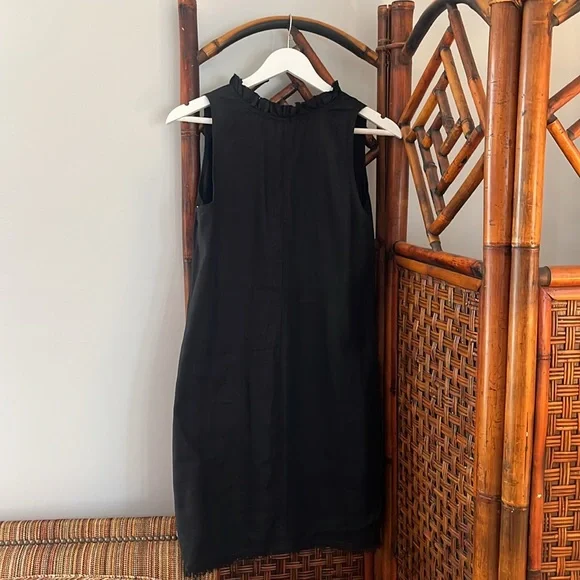 TOMMY BAHAMA Two Palms Double-Ruffle Linen dress with raw hem :: size small - Picture 8 of 11